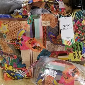 NWT Consuela Jumbo Tote & Large Makeup Case